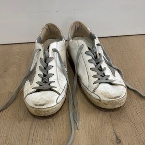 White and Gray Golden Goose sneakers